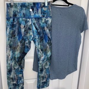 Lululemon BUNDLE legging and Love crew size 6/8